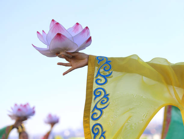 istock big flower lotus in the hands 638930718