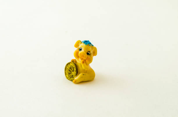 istock Little cute yellow pig. 638932228
