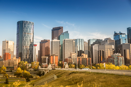 Centro de la ciudad Calgary Horizonte Alberta photo