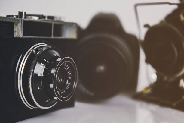 istock Old photo cameras 638935490