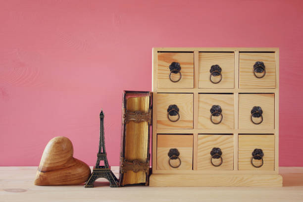 istock antique chest with drawers next to old book 638936096