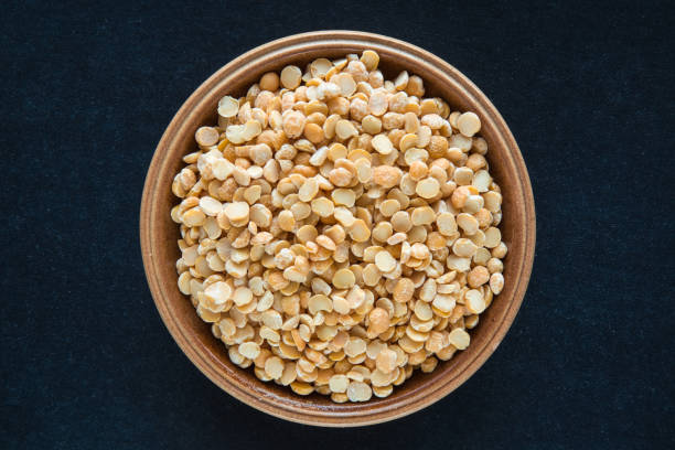 istock Dried peas broken up in the bowl. Healthy eating. 638936498