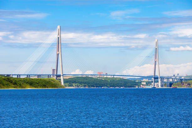 istock Russky Russian Bridge, Vladivostok 638944028