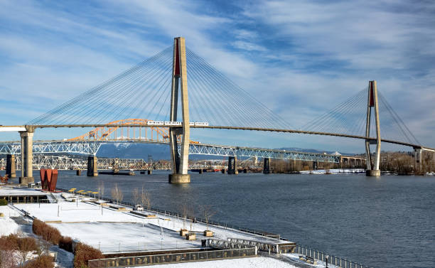 istock Sky Train Bridge, Pattullo Bridge and Railroad Track in New Westminster 638946518