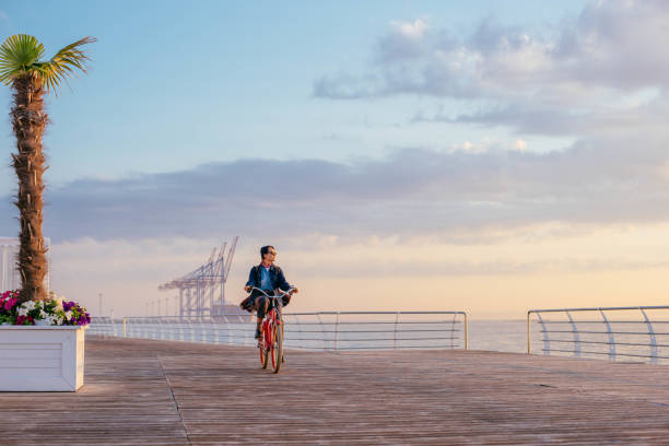 istock woman riding on seaside 638947220