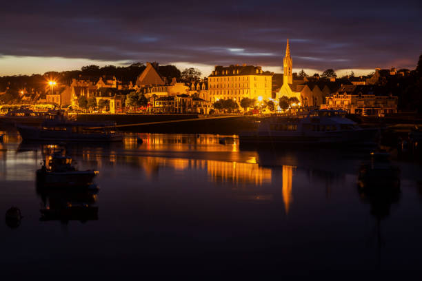 istock Panorama of Benodet at sunrise 638948074