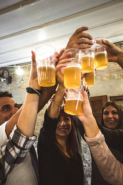 istock friends drinking beer at the Beer Fest 638954236