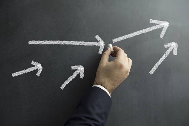 istock Businessman Drawing Arrow 638957654