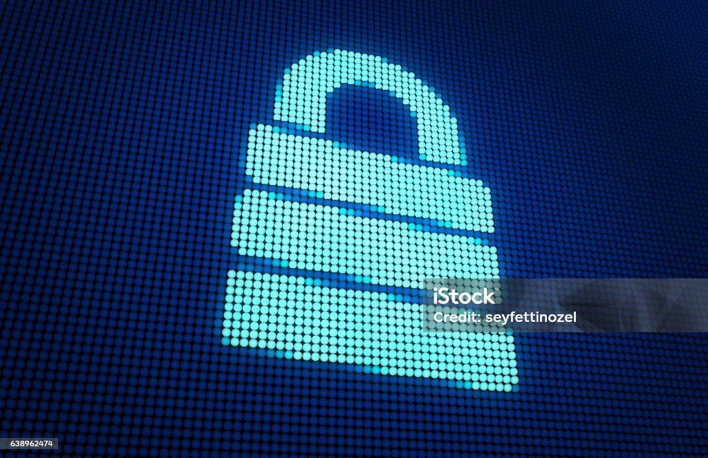 Security Display Screen Security Digital Image Computer Screen Display Stock Photo - Download ...