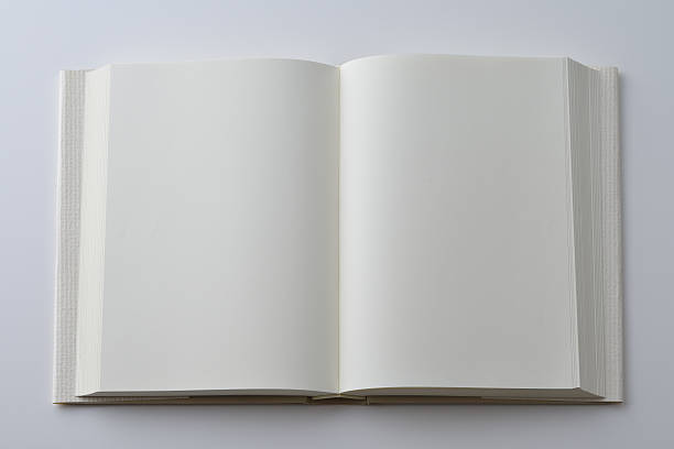 istock Blank of open book with cover on white background 638962510