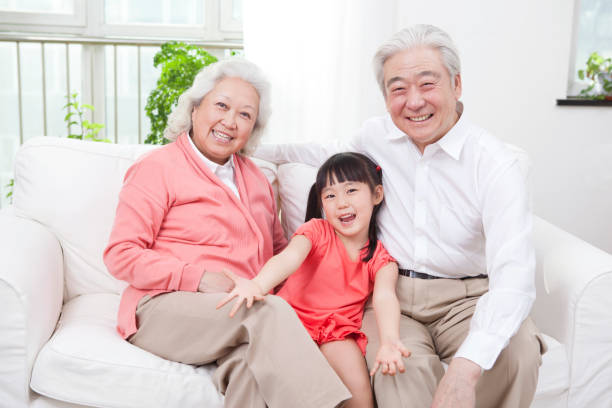 istock Senior couple with granddaughter 638973748