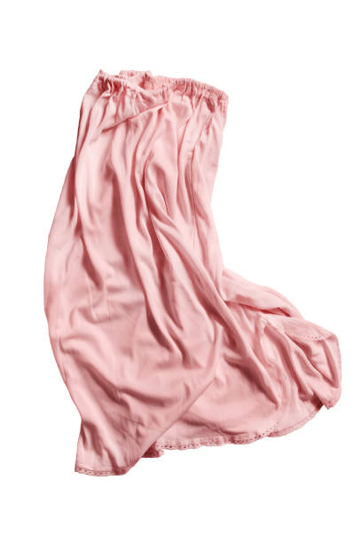 crumpled skirt isolated - garment fragility women skirt imagens e fotografias de stock