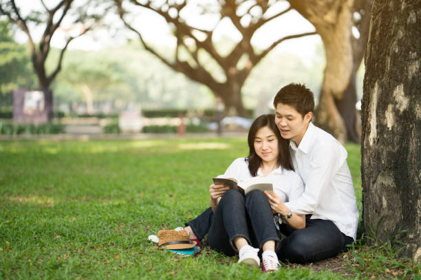 istock Loving couple in the park 638978252