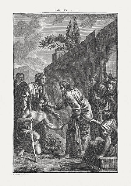 Jesus Heals a Man Born Blind (John 9), published c.1850