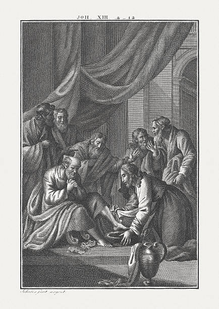 Jesus Washes His Disciples’ Feet (John 13), published c. 1850