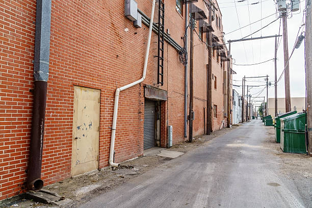 istock Typical back alley in Texas, USA 638980648