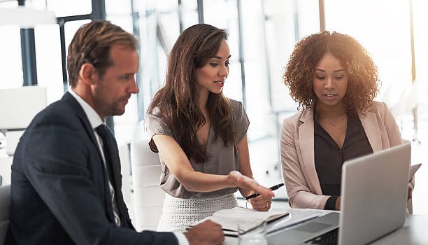 istock Figuring out how to meet their business objectives 638982864