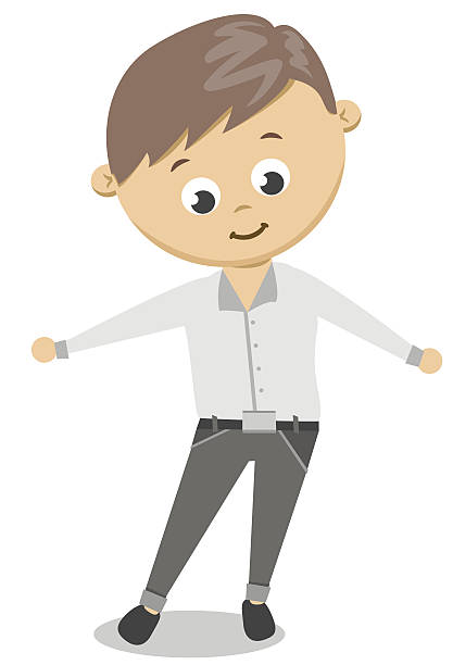 Ilustración de Chico De Dibujos Animados Divertido Con Camisa Blanca Y Pantalones Negros y más Vectores Libres de Derechos de Adulto - iStock Ilustración de Chico De Dibujos Animados Divertido Con Camisa Blanca Y Pantalones Negros y más Vectores Libres de Derechos de Adulto - iStock