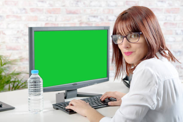 Businesswoman in her office