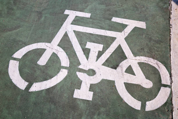 istock Bike Lane Sign, Saragossa 638984434