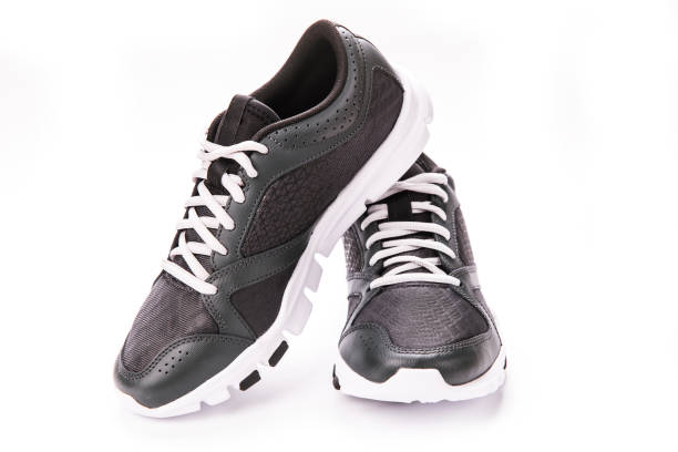 istock Sport shoes isolated on white background 638989036