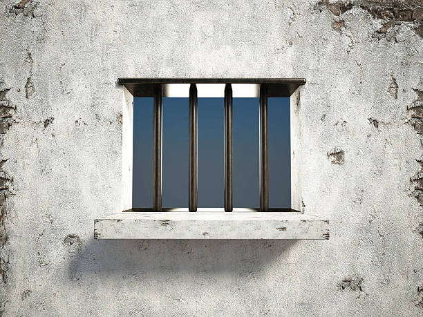 więzienie okno  - barred windows zdjęcia i obrazy z banku zdjęć