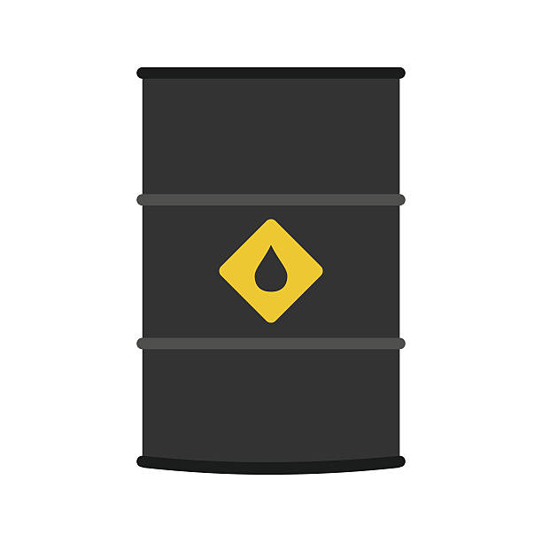 бочка плоская иконка масло - gas fuel pump symbol metal stock illustrations