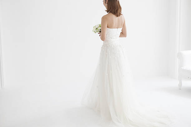 istock The back of the bride. 638990062