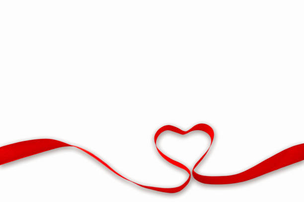 istock Valentine's Day, one tape red heart 638992036