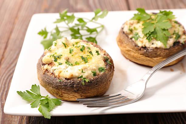 istock mushroom filled with cream,cheese and parsley 638992068