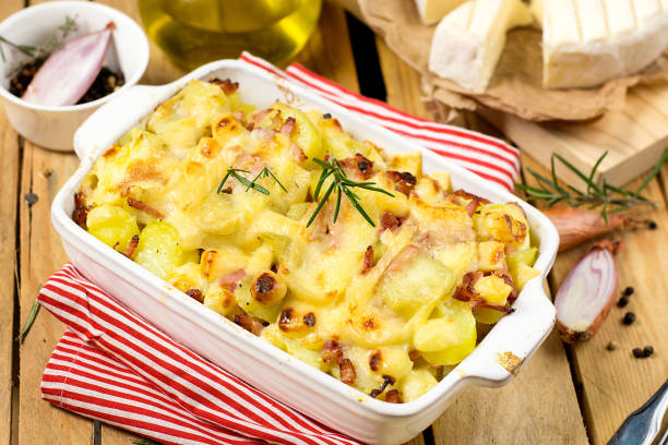 istock French dish Tartiflette with potatoes, reblochon cheese and bacon 638996084