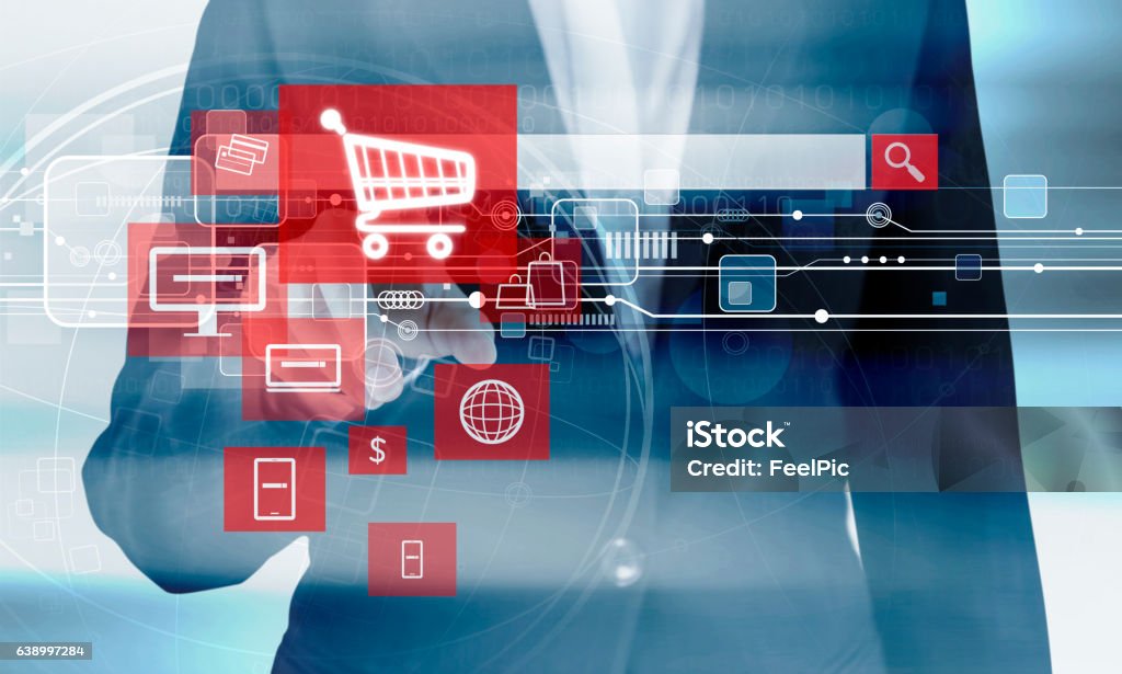 Concepto de compras en línea  - Foto de stock de Comercio electrónico libre de derechos