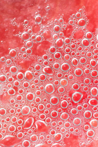 istock Water droplets on the watermelon background. Detailed closeup. Abstract texture. 638997906