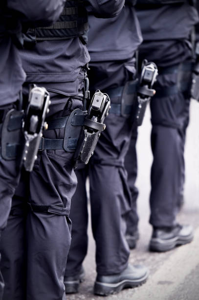 istock Soldiers with pistols in scabbards 638998554