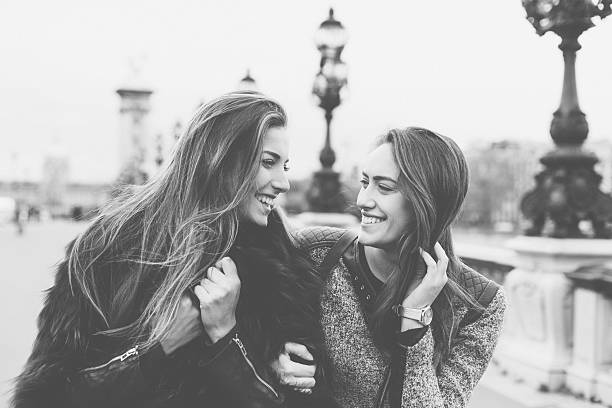 Young women spending time together in Paris