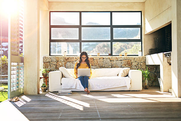 istock Making good use of her weekend wifi plan 638999718
