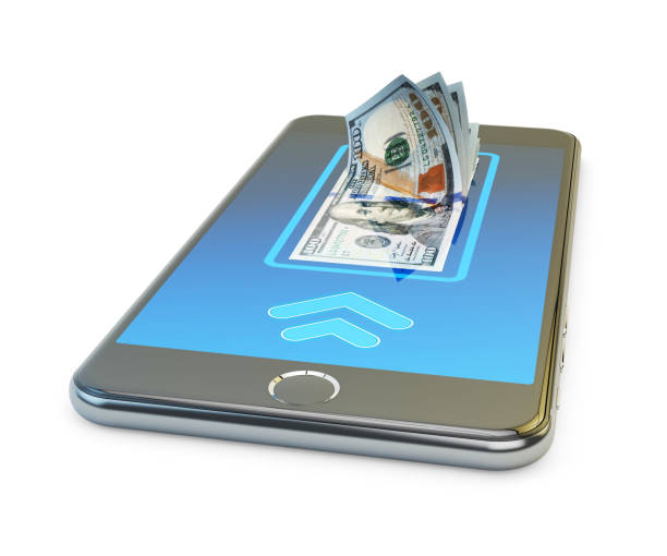 istock Mobile banking online payment, wireless money transfer and e-wallet concept 639003652