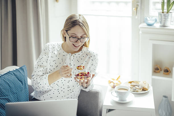 istock Young woman at home 639009758