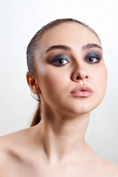istock Young woman with beautiful make-up. 639010342