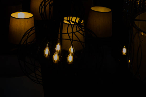 istock Old style ceiling lamps for interior decoration 639015688