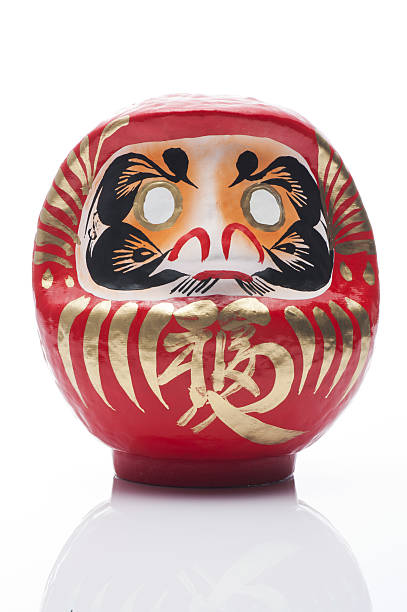 daruma doll on white background