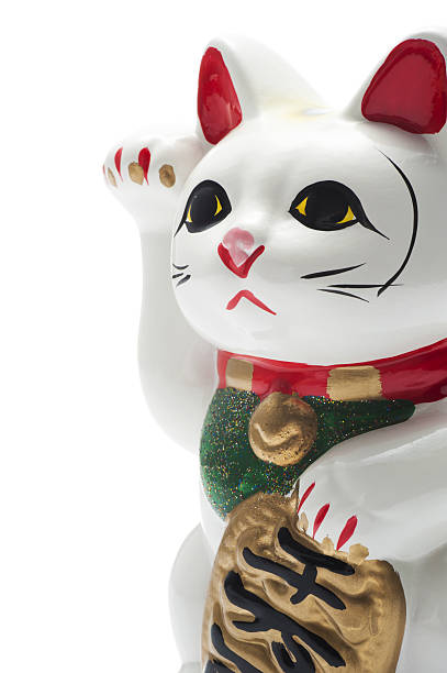 istock close-up of lucky cat on white background 639019794