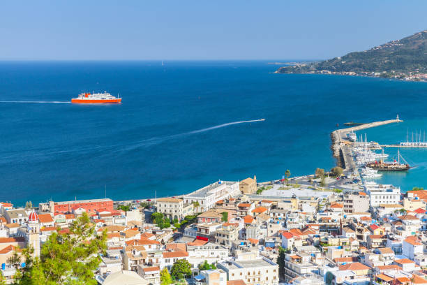 istock Coastal landscape of Zakynthos 639023352