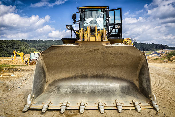 istock Earth mover in highway construction S3, Poland 639024390