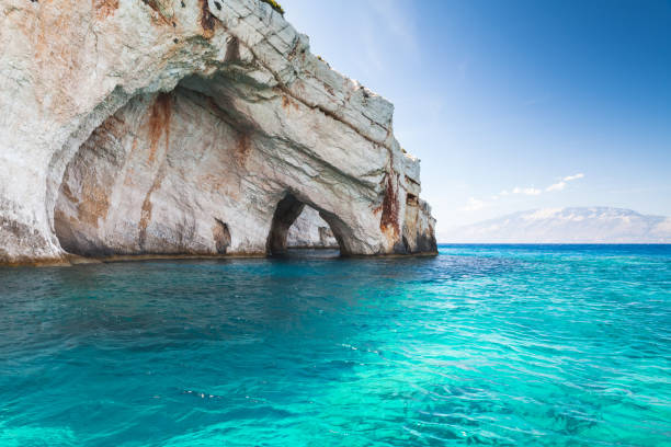 istock Blue caves, coastal rocks of Zakynthos 639024914