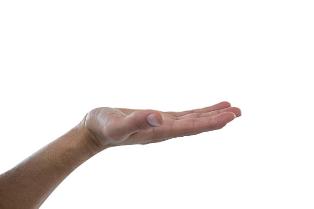 istock Hand of man pretending to hold an invisible object 639025156