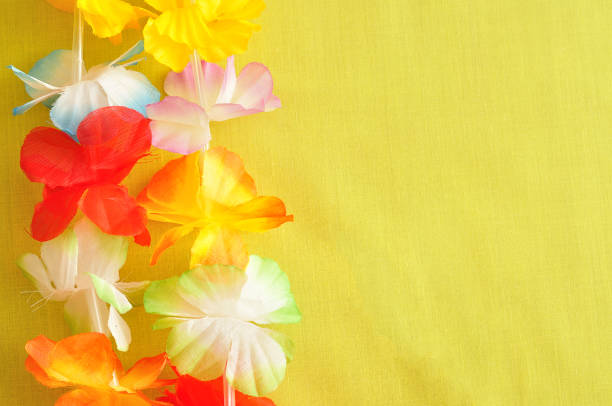 A colorful flower necklace