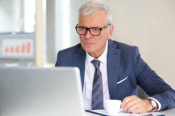 istock Financial businessman at work 639030822