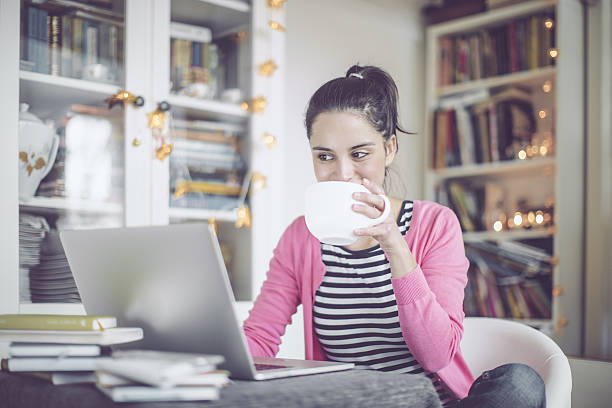 istock Young woman at home 639030874