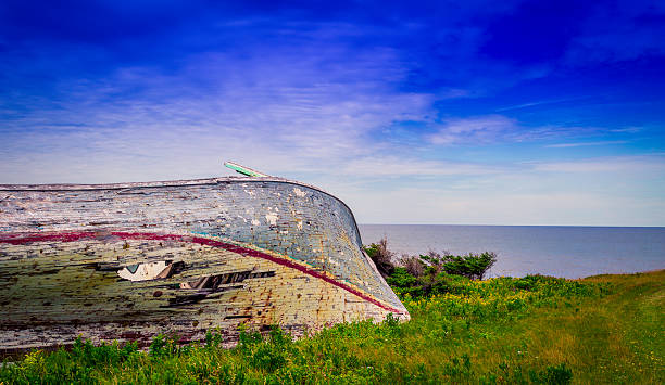 istock wrecked wooden boat 639032690